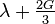 \lambda+ \tfrac{2G}{3}