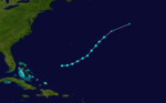 Track of the tropical storm