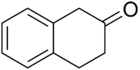 Structural formula of 2-tetralone