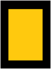 A two toned rectangular organisational symbol