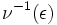 \nu^{-1}(\epsilon)