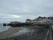 Aberdyfi river on a cloudy day