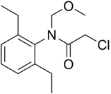 Skeletal formula of alachlor