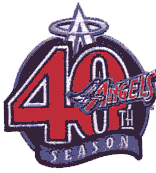 Anaheim Angels 40th season patch