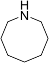 Skeletal formula of azocane