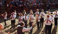 El pasodoble Amparito Roca interpretado por la Banda de Zestoa en las fiestas de 2010