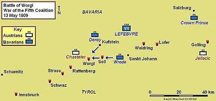 Battle of Wörgl campaign map