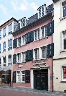 Beethoven's birthplace at Bonngasse