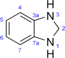 Skeletal formula of benzimidazoline