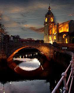 San Anton Bridge at night