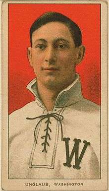 Baseball card of Bob Unglaub