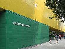 Exterior view of one side of the Brooklyn Children's Museum