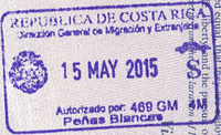 Exit stamp