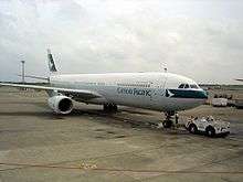 A Cathay Pacific Airbus A330-300 at Chennai International Airport