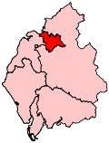 A small constituency, to the north of the centre of the county.