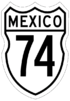 Federal Highway 74 shield