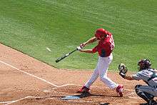 Chase Utley hits a Spring Training home run