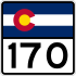 State Highway 170 marker