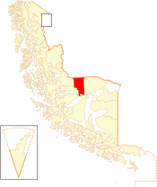 Location of the Laguna Blanca commune in the Magallanes Region