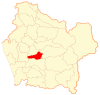 Location of the commune of Padre Las Casas in the Araucanía Region