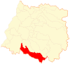 Location of the Parral commune in the Maule Region