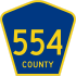 County Route 554  marker