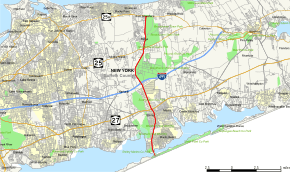 Map of County Route 46 (Suffolk County, New York)