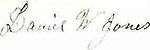 signature of Daniel W. Jones