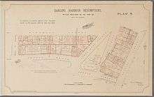 Map of resumption of Darling House under the Darling Harbour Resumptions.