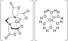 Skeletal formula of dicobalt edetate