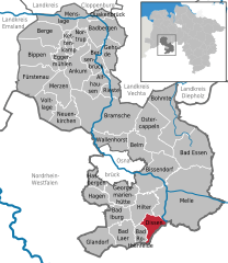 Dissen am Teutoburger Wald in OS.svg