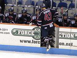 South Carolina Stingrays captain Matt Scherer returns to the bench following a line change. Stingrays vs. Everblades, 2-10-10.