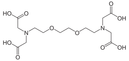 Skeletal formula of EGTA