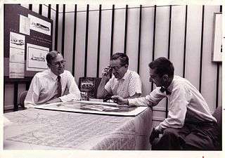  Eugene Sternberg (center) with John Scaffer and Helmut Young - 1954
