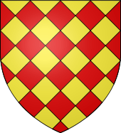 Ecu losangé d'or et de gueules