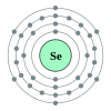 Selenium's electron configuration is 2, 8, 18, 6.