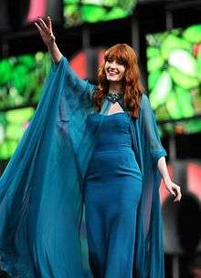 Color picture of rapper Florence Welch