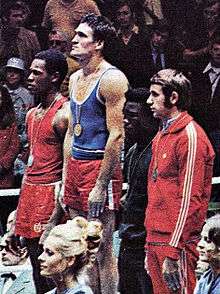 Left-right: Gilberto Carrillo, Mate Parlov, Isaac Ikhouria, Janusz Gortat