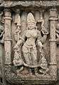 Goddess with four arms, sculpture, Neelkanth temple, Alwar district, Rajasthan, India.jpg