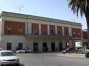 View of the passenger building.