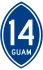 Guam Highway 14 marker