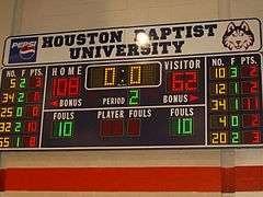 Scoreboard view