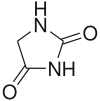 Skeletal formula of hydantoin