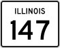 Illinois Route 147 marker