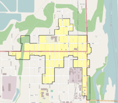 Boundary map of the historic district.