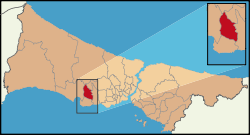 Location of Esenyurt in Istanbul