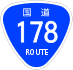 National Route 178 shield