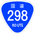 National Route 298 shield