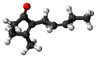 Ball-and-stick model of jasmone