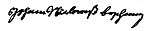 Johann Nicholas Boschung's signature from the 1732 Oath of Allegiance.